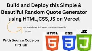 Create a Random Quote Generator with HTML, CSS, and JavaScript - Beginner Tutorial