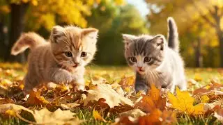 Five Silly Baby Kittens Played in the Leaves | Canci&oacute;n divertida para ni&ntilde;os | Rimas infantiles