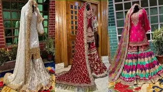 Bridal Garara Design!! Rampuri Garara Design!! Lucknowi Garara Design!! Beautiful bridal garara set
