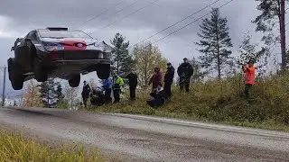 Esapekka Lappi Flying Famous Palsankyl&auml; Jump Rally Finland 2021 test Toyota WRC
