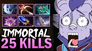 Игровой процесс Riki с 25 убийствами и Nullifier &mdash; Dota 7.39