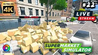 🔴 Supermarket Simulator 4K EN #22 Live Stream Hungrier Richer Customers MOD Reshade