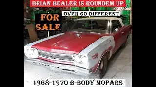 Брайан Билер представляет Roundem Up на продажу более 60 разных моделей Mopars 1968-1970 годов вы...