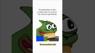 PROCRASTINATION is like...  motivational MEMES #motivation #shorts #memes