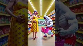 ❤️ Evolution of Wolf: Crying baby with wolf shopping mall 🥰 41 #cat #cute #love #shorts