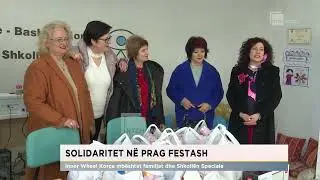Solidaritet n&euml; prag festash/ Inner Wheel Kor&ccedil;a mb&euml;shtet familjet dhe Shkoll&euml;n Speciale