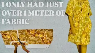 How to make a simple maternity dress with just over 1 meter fabric| DIY sewing| Sewing for beginners