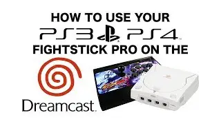 How to use your PS3 or PS4 ARCADE FIGHTSTICK PRO CONTROLLER on the DREAMCAST