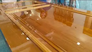 #viral Asian Paint l Pu Wood Polish😱Emporio Gold Pu luxury Best Polish full Process Hindi how to2025