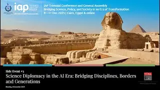 Side Event 3: Science Diplomacy in the AI Era: Bridging Disciplines, Borders and Generations