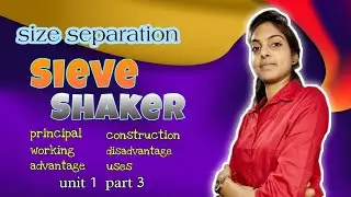 Sieve Shaker | size separation | principal of sieve Shaker | unit 1 | part 3 | nc Pharma studies