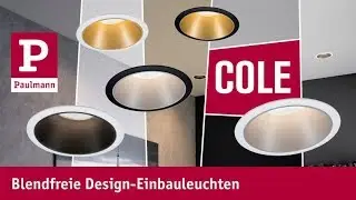 Cole &ndash; Blendfreie Design-Einbauleuchten