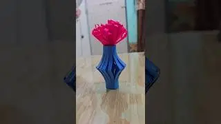How to make flower pot using paper sheet | Easiest paper craft idea for kids #flowerpot  #papercraft