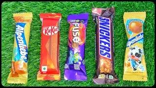 ASMR Most Popular Candys / some lots of colorful rainbow lollipop candy / unpacking chocolate eat