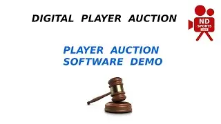 Digital Player Auction Software Demo | ND Sports Live