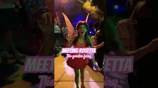 Meeting Rosetta #garden #fairy #tinkerbell #disneyland #peterpan #neverland #pixie #character #fun