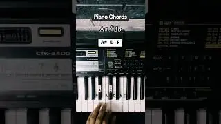 Piano Chords : A, Am, A# | #pianotutorial #suffixpiano #pianochords #reels