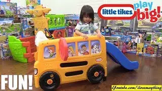Marxlen's Yellow Magic School Bus and Workbench Tools Playset Playtime! Kids' Toy Channel