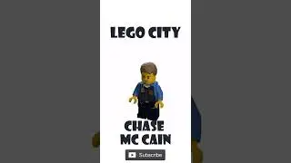 Lego Chase McCain from Lego City Undercover minifig 3D build #shorts