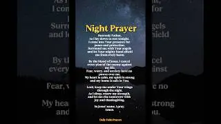 Night Prayer for Peace & Protection