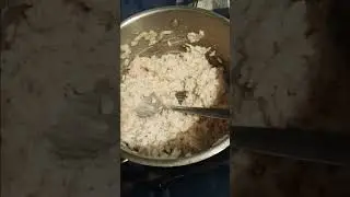fish finger risotto (when exhausted)