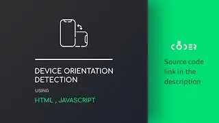 Pure JS | Detect Device Orientation using HTML
