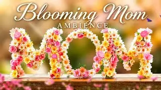 🌸 Cozy Mother's Day Blooming 'MOM'  Ambience | Gentle Piano | 2 Hours Relaxing Screensaver 4K No Ads