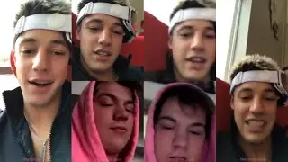Cameron Dallas with Taylor Caniff- Instagram Live Stream - December.28.2017