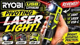Ryobi USB Lithium Pivoting Laser Light Kit Review - Laser Pointer Torch