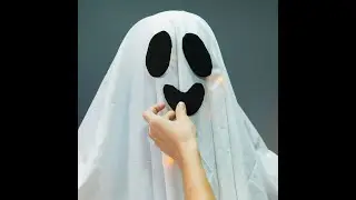 Simple DIY Ghost for Halloween 👻 #craftlife #canicomewithyou