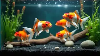 Sleep with Soothing Aquarium Sounds & Swimming Fish | Deep Relaxation, Focus