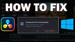 FIX Davinci Resolve 20 GPU Processing Mode Issues NOW?