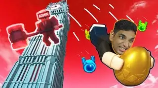 ADMIN GAVE ME FREE EGGS In Roblox Climb And Jump Tower!!
