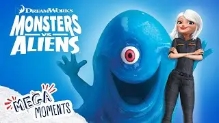 Running From Monsters 👹 | 10 Minute Preview | Monsters Vs Aliens | Movie Moments | Mega Moments