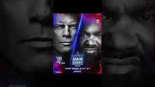Official match card of Saturday night main event match #wwe #viralshorts