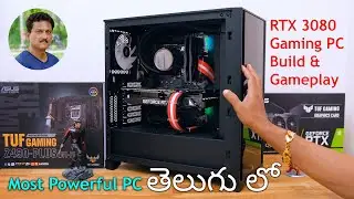 RTX 3080 Most Powerful PC Build in Telugu 😱🤯 4K Gameplay & Benchmarks