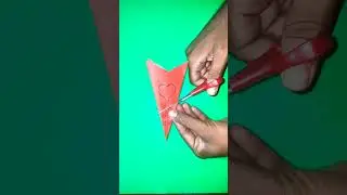 #heart shape snow flake craft #home decorative #shorts #shortsvideo #viral