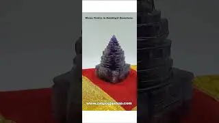 Shree Yantra in Amethyst Gemstone #Shorts #ompoojashop Om Pooja Shop