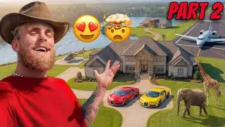REACTING TO Jake Paul's INSANE$40,000,000 RANCH HOUSE PART 2!😍🤯