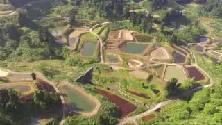 8am Flight over Mushigame Village and the mud ponds around it