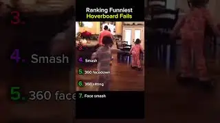 Ranking the Funniest Hoverboard Fails #3 Forgot About Gravity #Shorts #hoverboard #fails #ranking