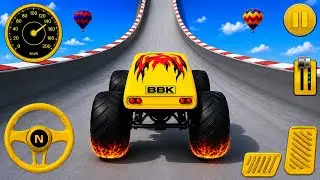 Superhero Monster Truck Stunts - Mega Ramp Impossible Monster Stunts - Android GamePlay  #2