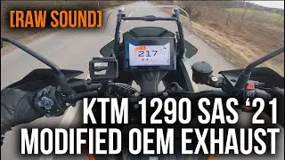 [RAW SOUND] KTM 1290 SAS 2021 With Modified OEM Exhaust