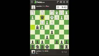 Attempted bishop trap &rarr; King gets hooked #chess #chessgames #puzzle #games #gameplay
