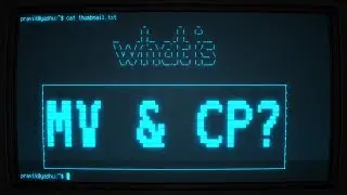 BashBasics: What is MV and CP? (Linux commands explained
