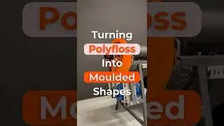 Turning polyfloss fibers into moulded shapes ! #plasticwastesolutions
