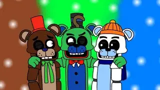 The Fazbear Bros (a new year fanart)| FNAF OCs
