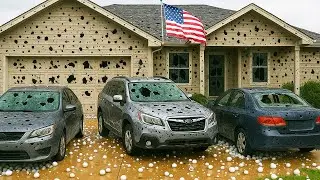 CHAOS in Colorado, USA ! GOLF Sized Hailstorm Destroys Cars & Homes &ndash; Wreaks Havoc in Milliken