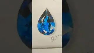 A blue Diamond 💎 color pencil drawing! ||plz subscribe to my channel 🥰🥰
