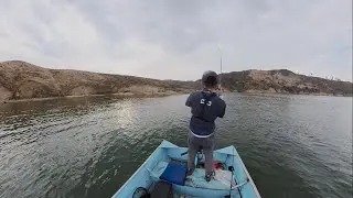 Striper Fishing was OFF THE HOOK ( NON STOP ) Castaic Lake